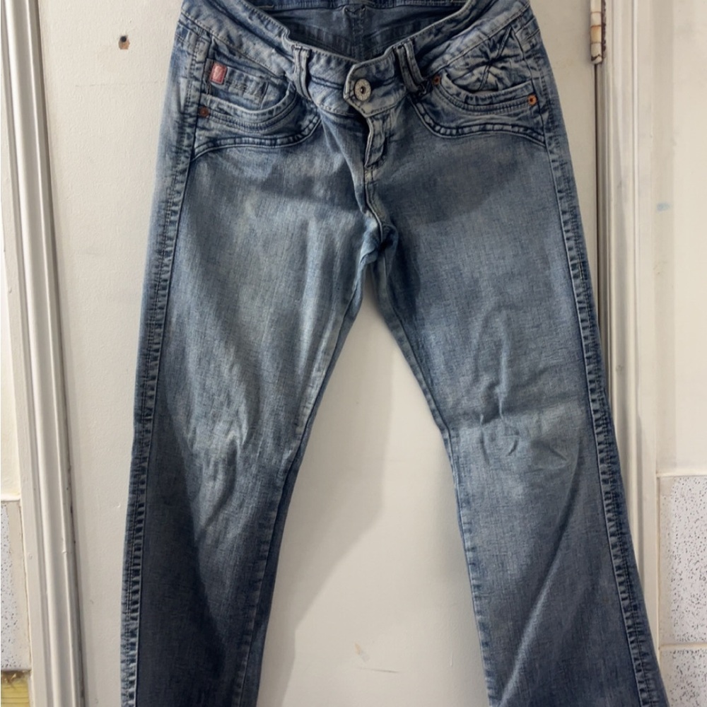 Women's Light Blue Flare Jeans with Comfortable Stretch
